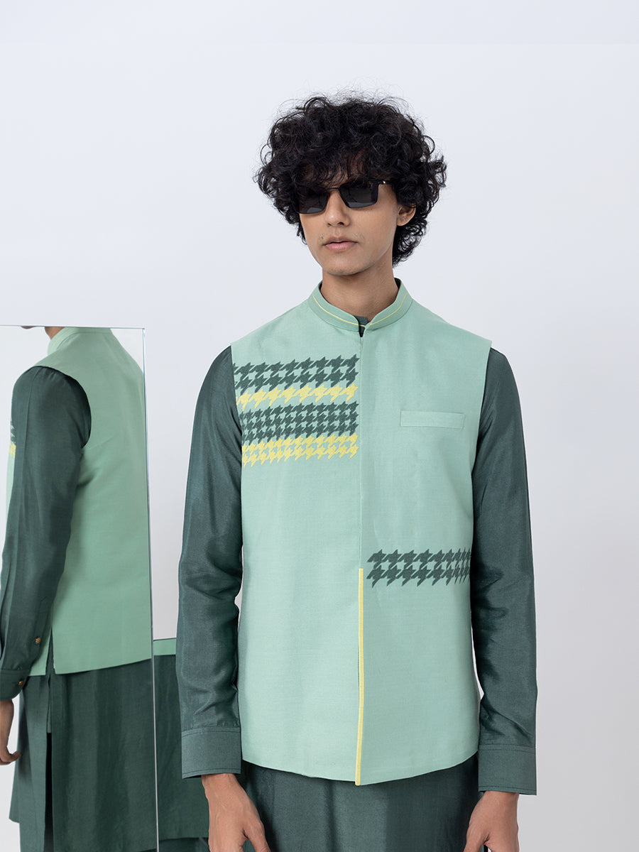 Houdstooth Jacket Set