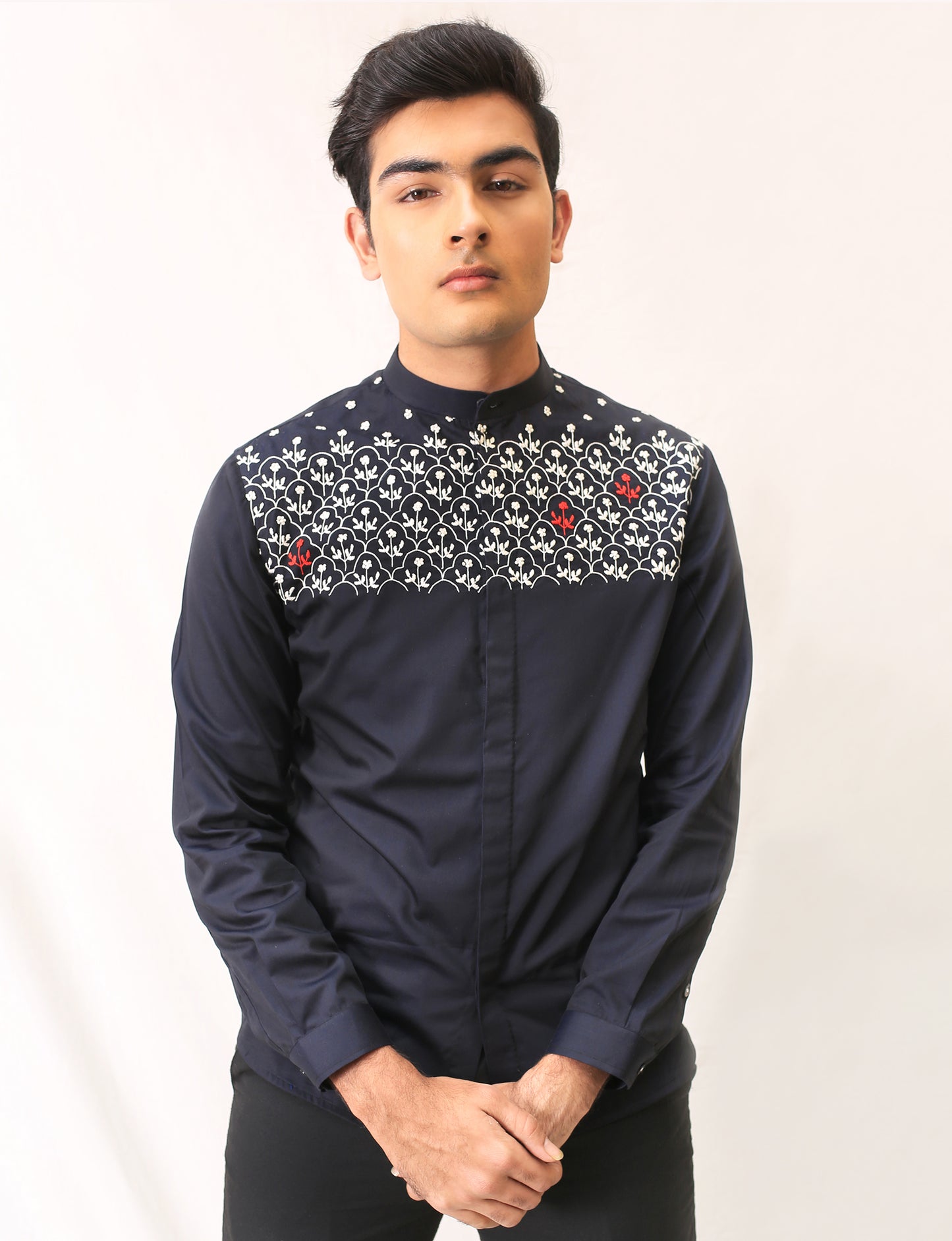 Meadow Embroidered Front Panel Shirt