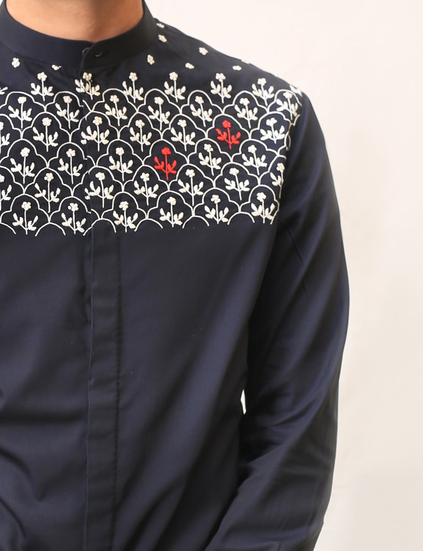 Meadow Embroidered Front Panel Shirt