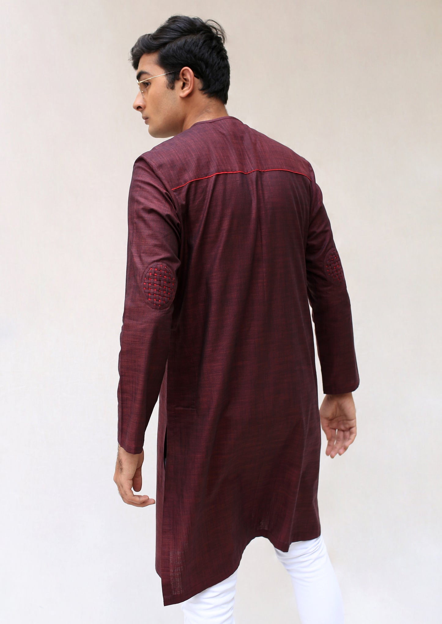 Woven placket Kurta