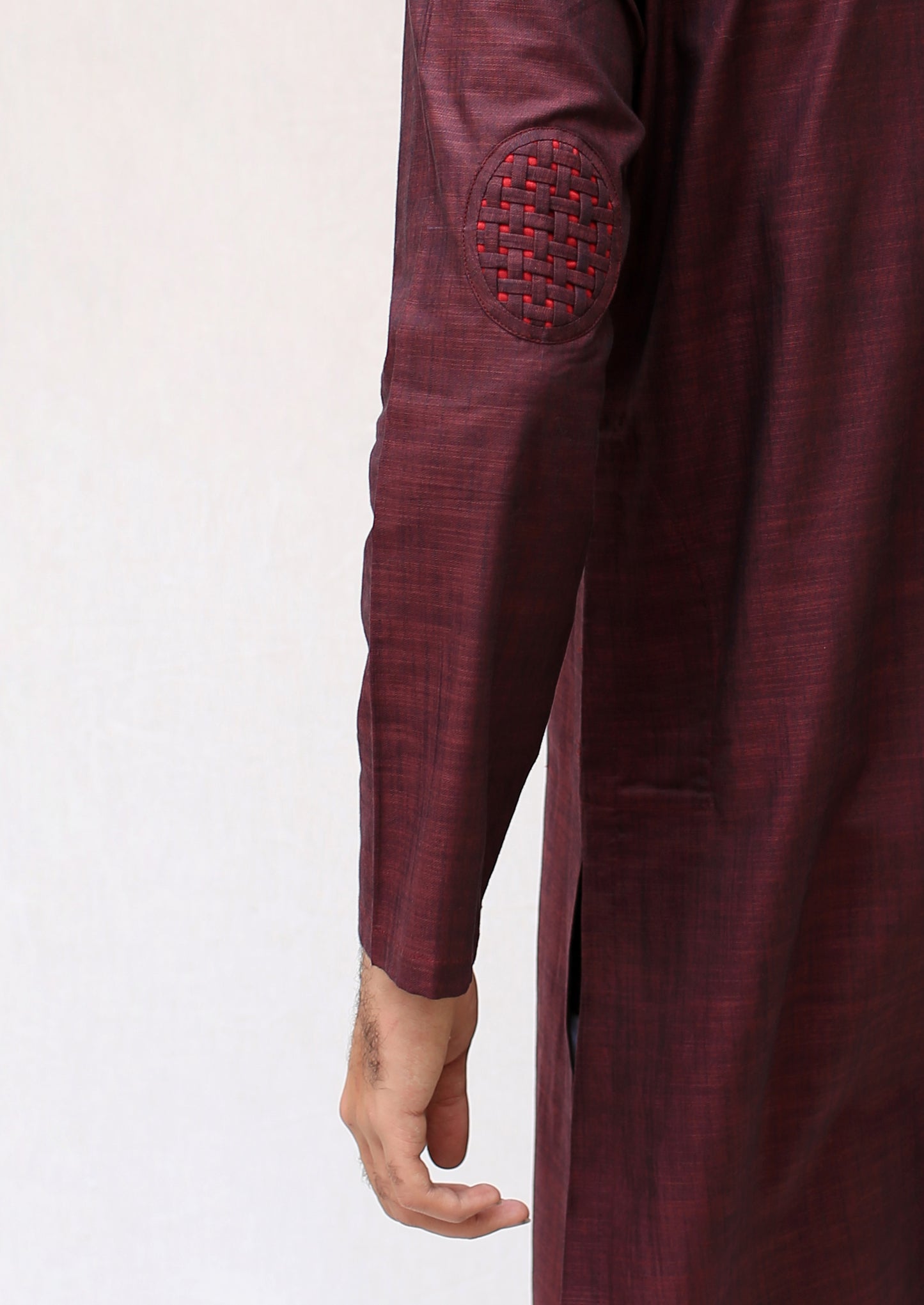 Woven placket Kurta