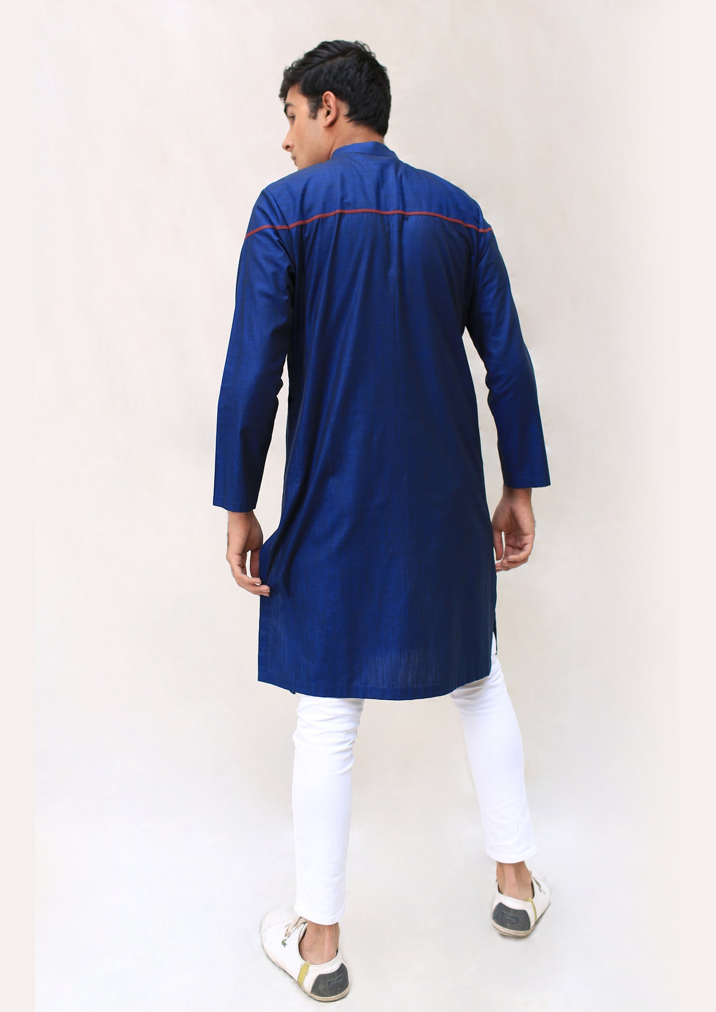 Linear Contrast Kurta