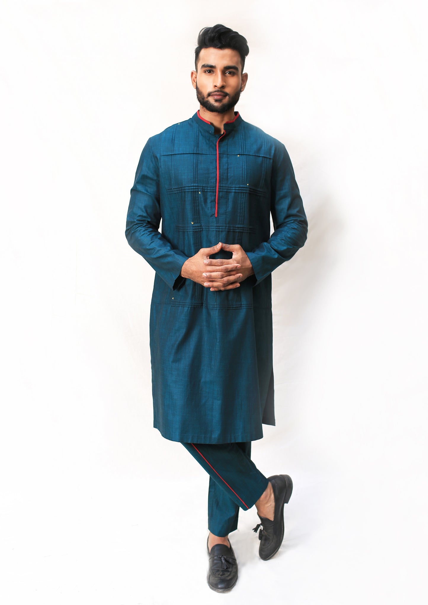 Pleated Kurta with Handwork